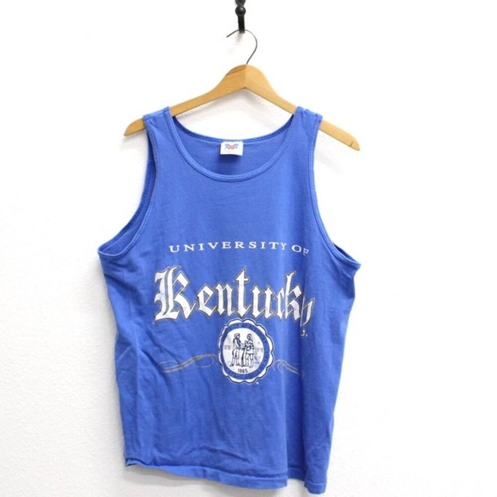 Vintage 90s Kentucky Wildcats Blue Tank Top Mens Large NCAA College
